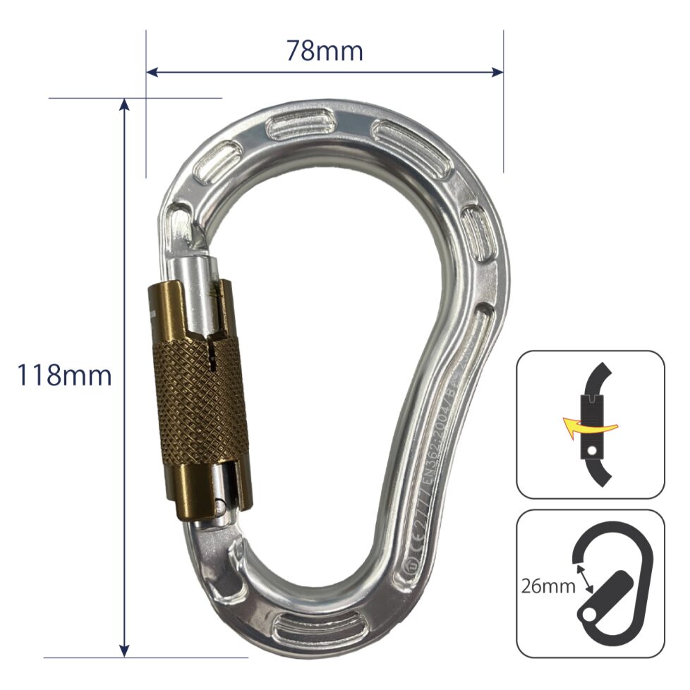 オブリークカラビナ オートロック