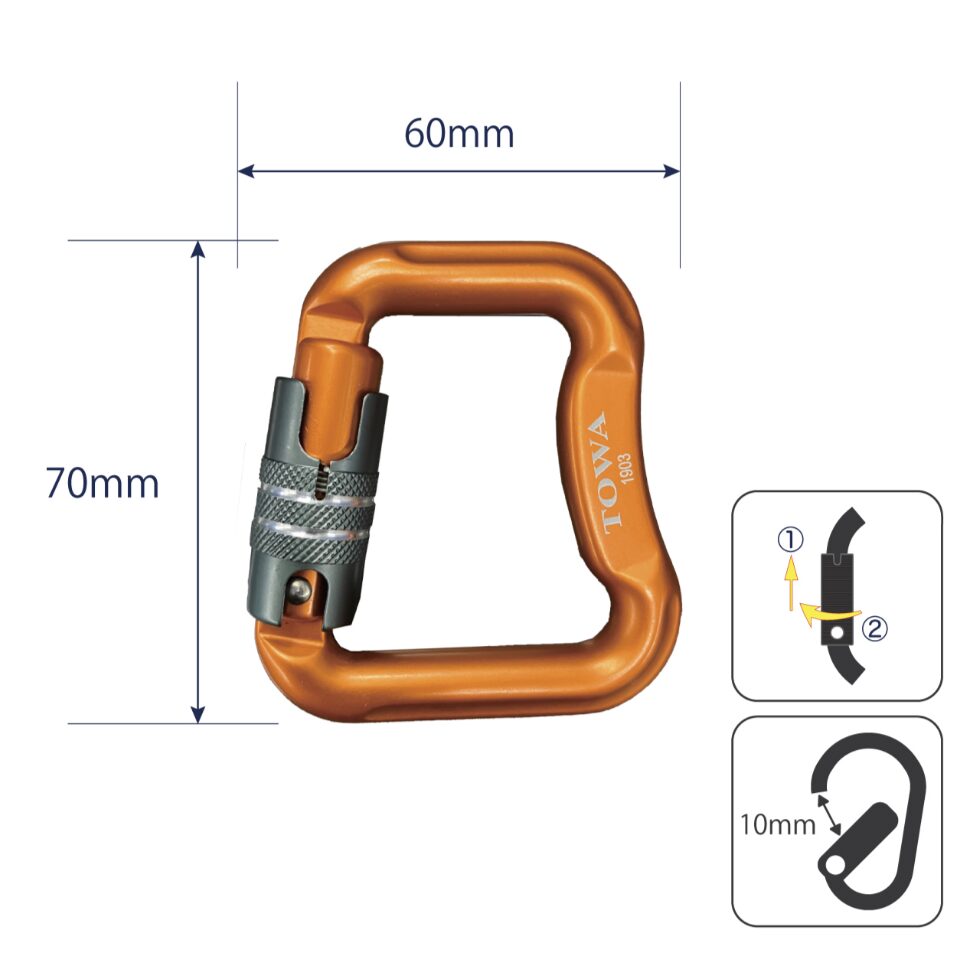 トラペズカラビナ ロックセーフ