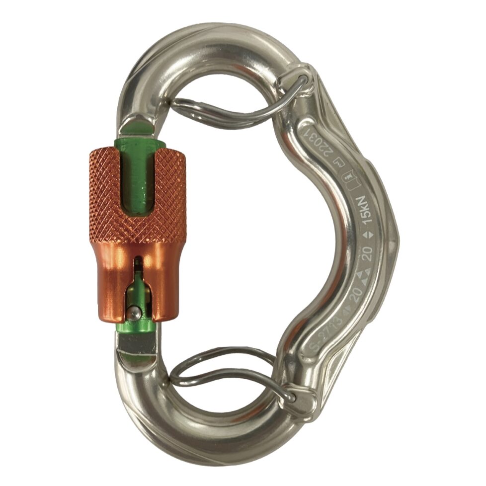 トリニティカラビナ オートロック オレンジ