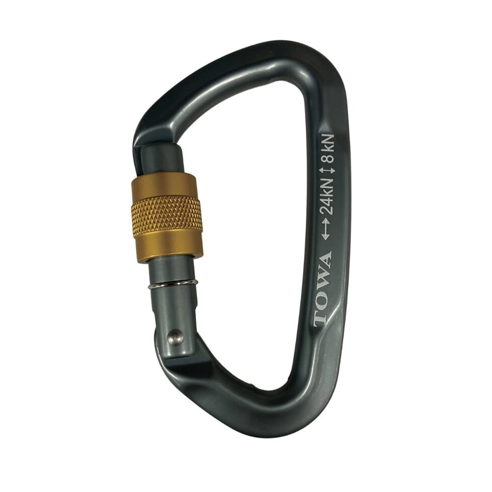 ゲッコカラビナ スクリュー　グレー