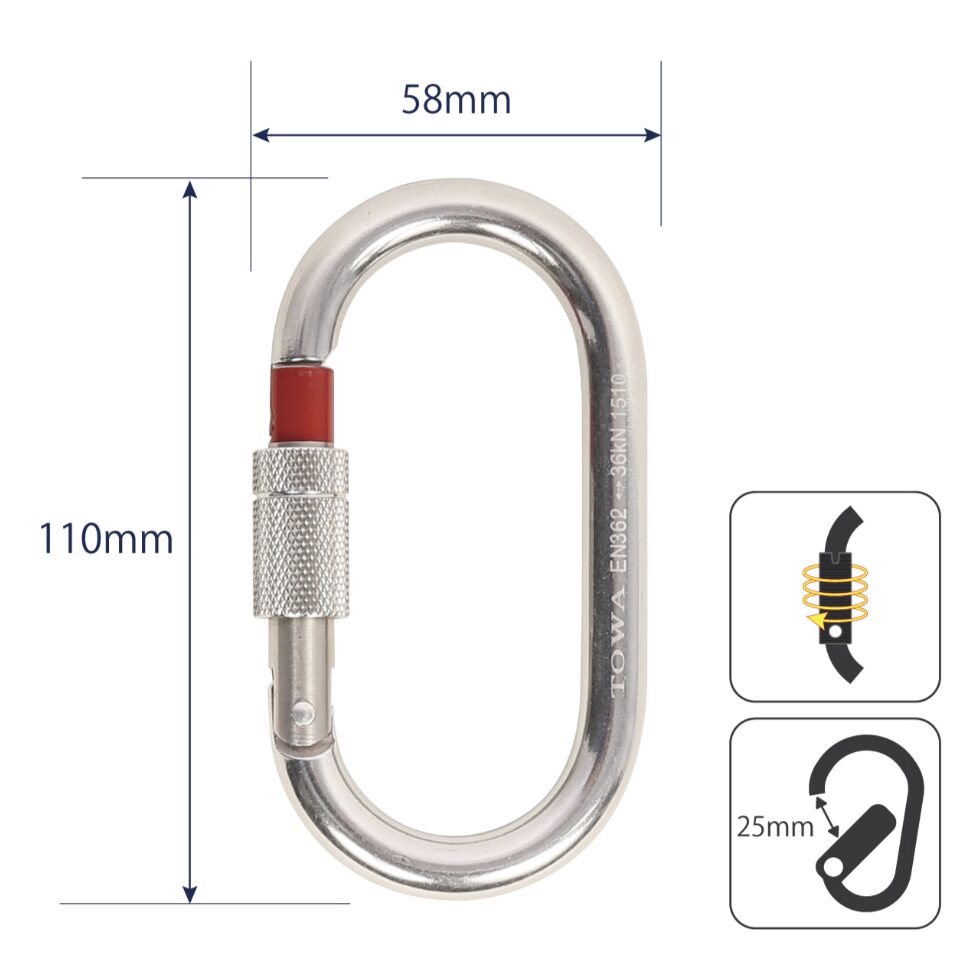 トラスティカラビナ スクリューロック