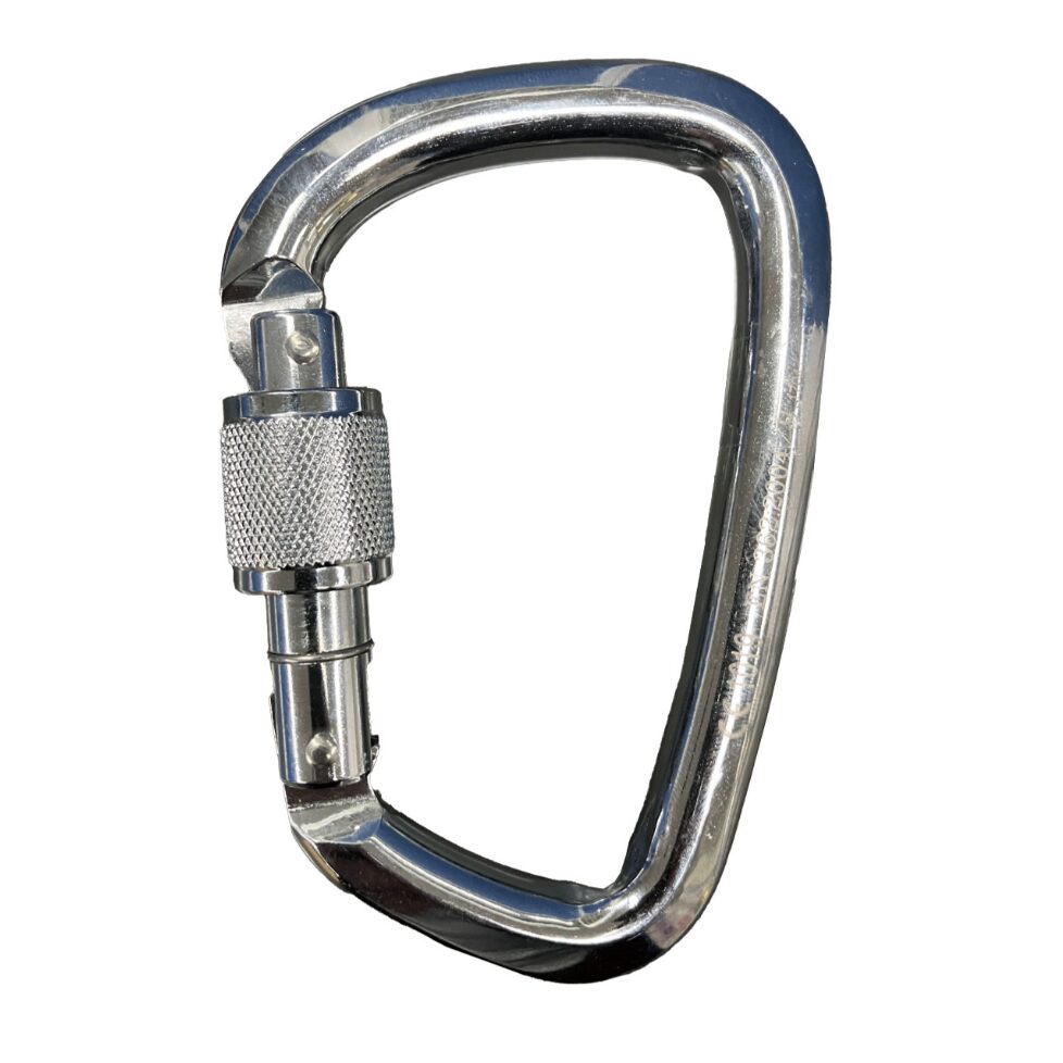 レスキュー スチールカラビナ スクリューロック